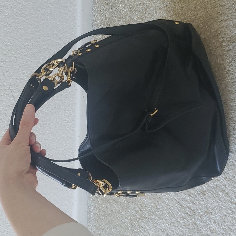 Natural leather black handbag,ladies handbag purse for women - Picture 9 of 9